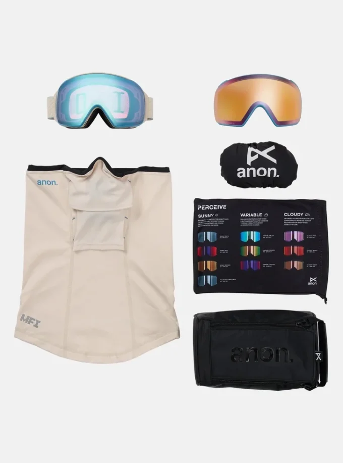 Anon M4 Skibrille (torisch) + Bonus-Perceive-Scheibe + MFI®-Gesichtsmaske Anon M4 Skibrille (torisch) + Bonus-Perceive-Scheibe + MFI®-Gesichtsmaske