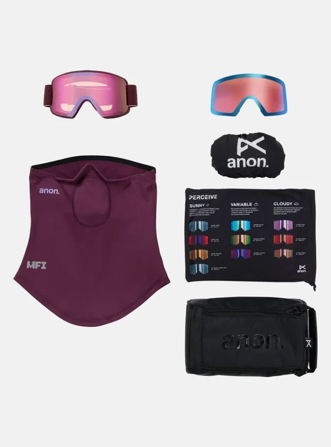 Anon M6S Skibrille + Bonus-Glas + MFI®-Gesichtsmaske