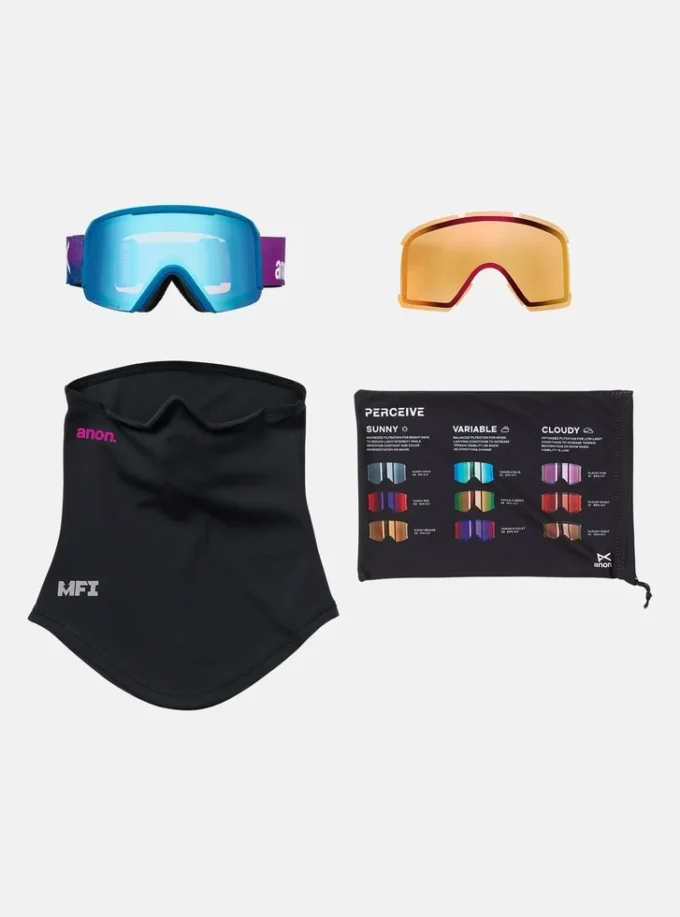 Anon Nesa Skibrille + Bonuslinse + MFI®-Gesichtsmaske Anon Nesa Skibrille + Bonuslinse + MFI®-Gesichtsmaske