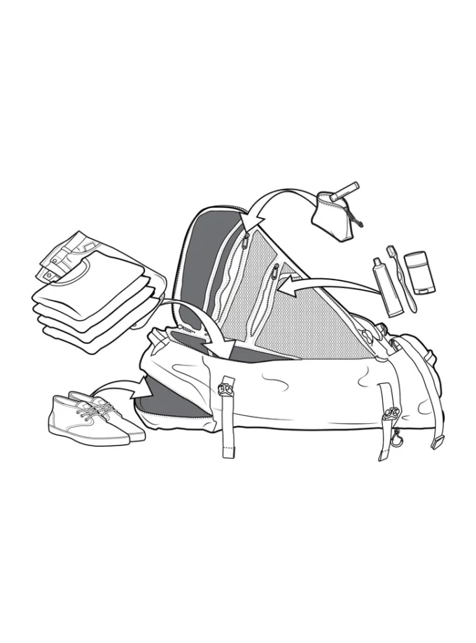 Burton Multipath 90L Checked Travel Bag Burton Multipath 90L Checked Travel Bag