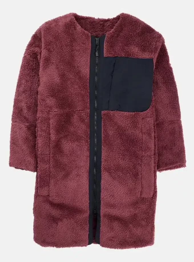 Damen Burton Minxy Long Hi-Loft Fleece Full-Zip (Muster)