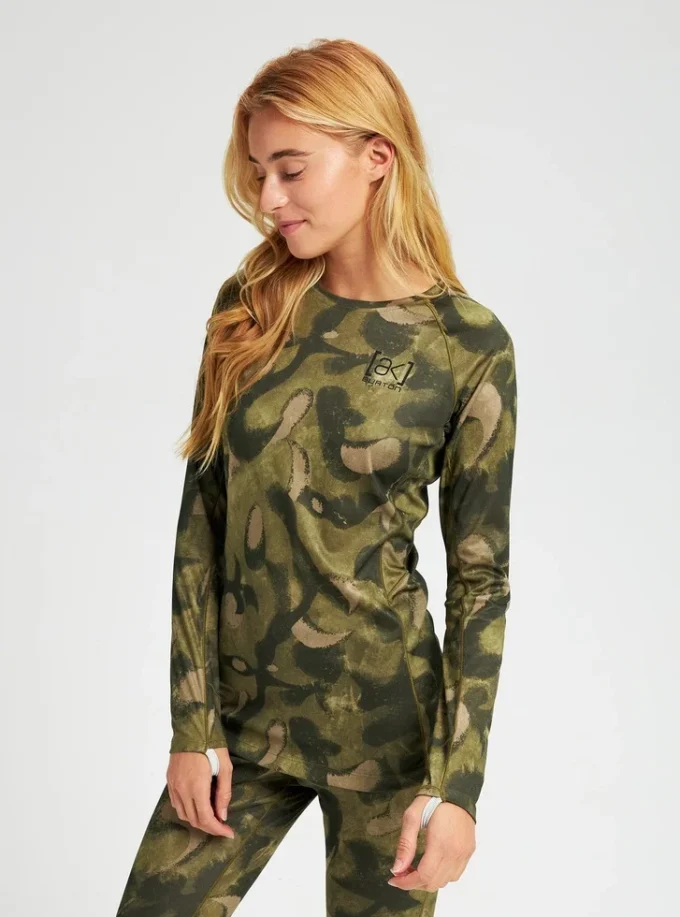 Damen-Unterhemd Burton [ak]® Helium Power Grid™ Base Layer Crewneck Top