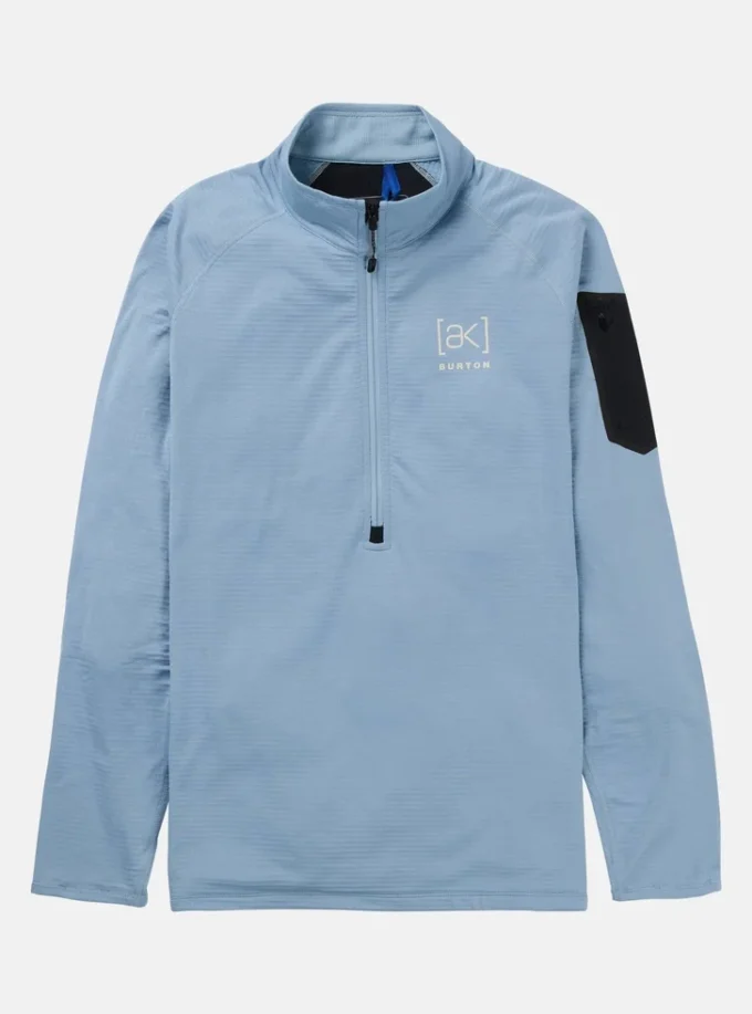 Herren-Fleecejacke Burton [ak]® Helium Grid Half-Zip (Muster)
