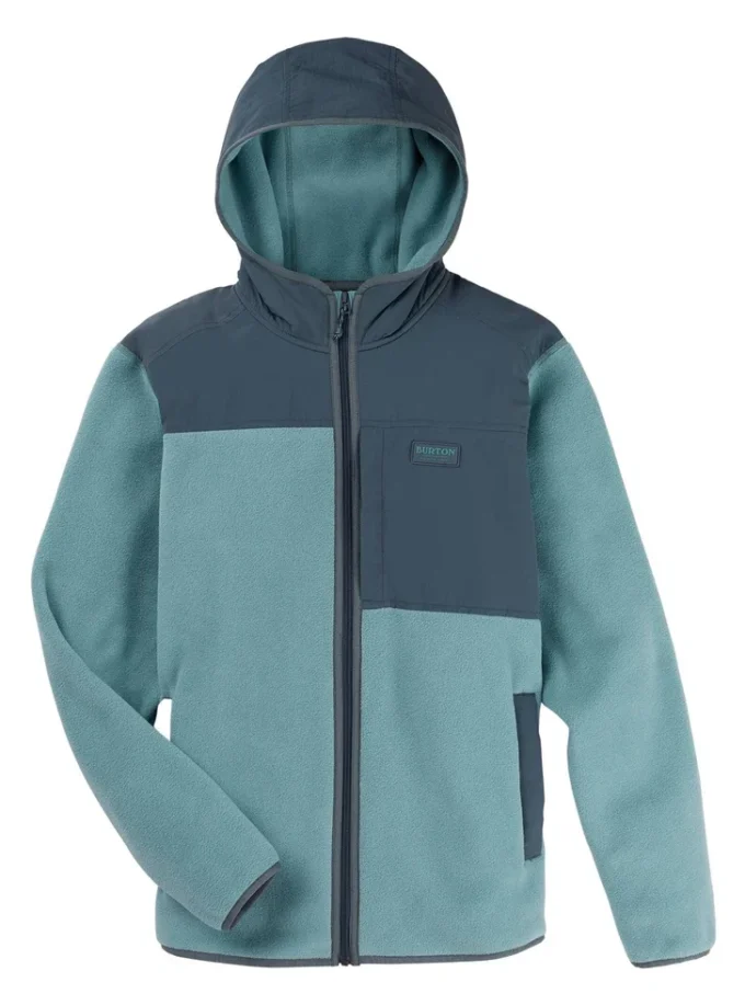 Herren-Fleecejacke mit Kapuze und durchgehendem Reißverschluss von Burton