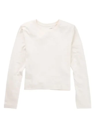Larosa Langarm-Crop-T-Shirt für Damen